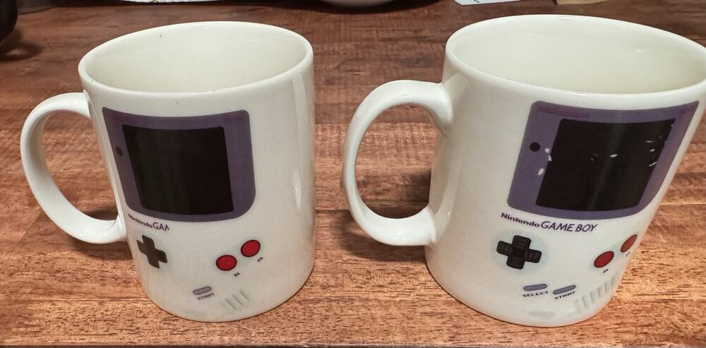 Two Nintendo 12 oz Coffee Mugs
